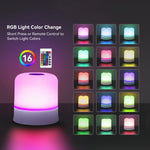 Lampe de Nuit LED RGB Rechargeable – Tactile & Télécommande
