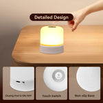Lampe de Nuit LED RGB Rechargeable – Tactile & Télécommande