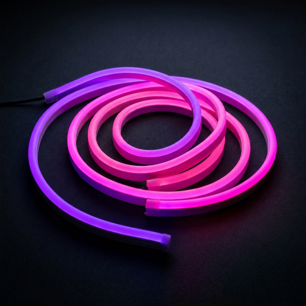 Bande LED néon RGB rose et violette